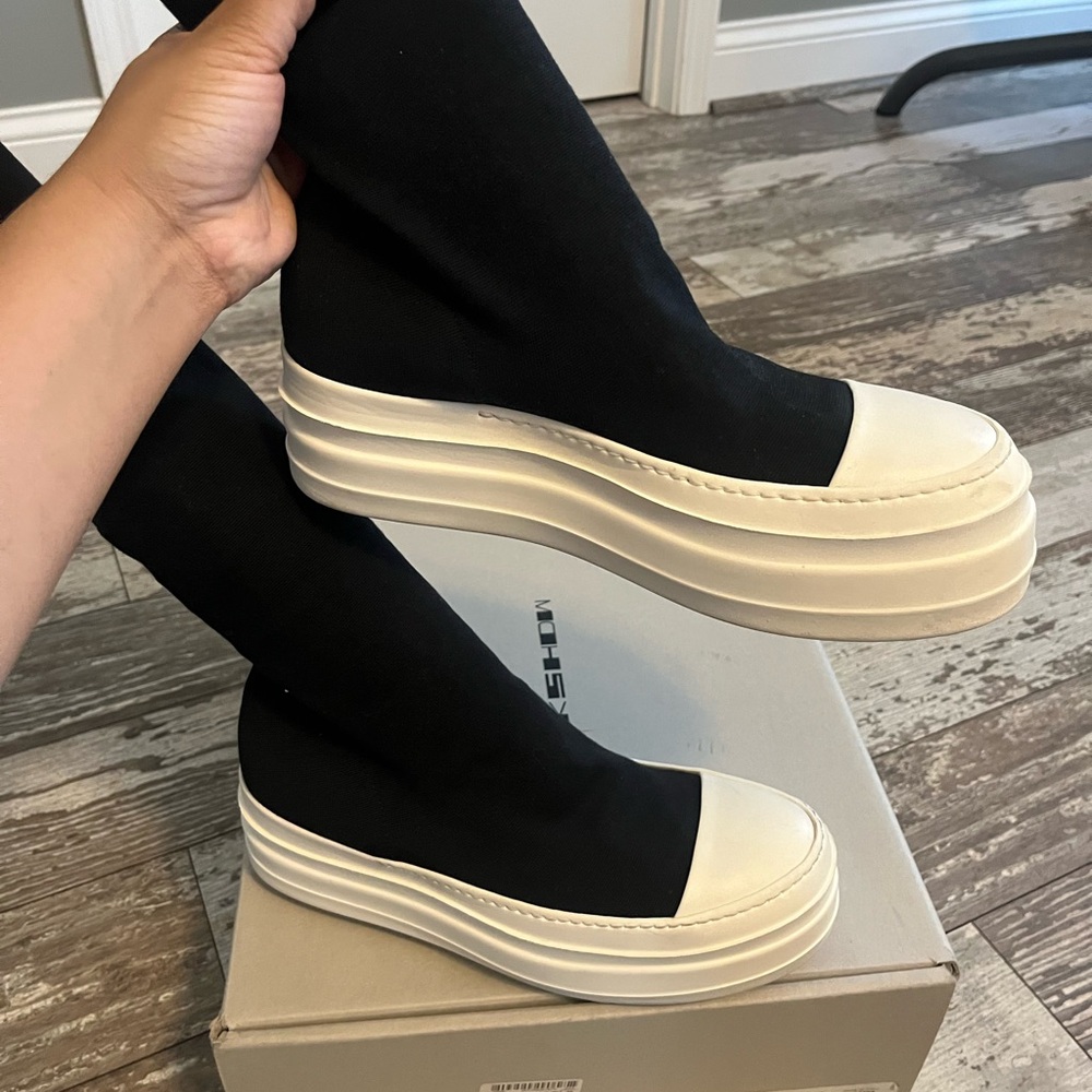 Rick Owen’s Double Bumper Sock Sneakers